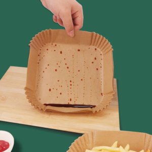 Heckermann Wkład papierowy do frytkownicy beztłuszczowej 6-7L 20x20cm 50szt 6