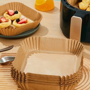 Heckermann Wkład papierowy do frytkownicy beztłuszczowej 4L 16x16cm 50szt 3