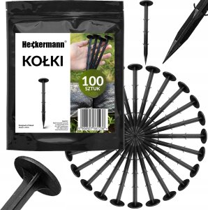Heckermann Zestaw Siatka na krety 2x200m 30g/m2 + Kołki Czarne 100 szt 12
