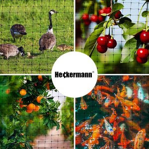 Heckermann Zestaw Siatka na krety 2x200m 30g/m2 + Kołki Czarne 100 szt 2