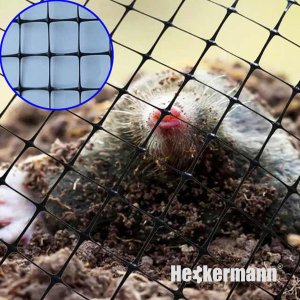 Heckermann Zestaw Siatka na krety 2x200m 30g/m2 + Kołki Czarne 100 szt 5