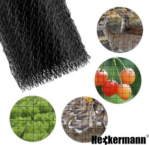 Heckermann Zestaw Siatka na krety 2x200m 30g/m2 + Kołki Czarne 100 szt 6