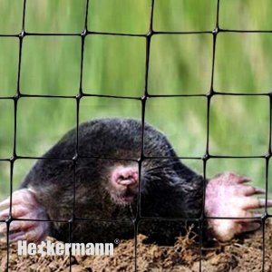 Heckermann Zestaw Siatka na krety 2x200m 30g/m2 + Kołki Czarne 100 szt 8