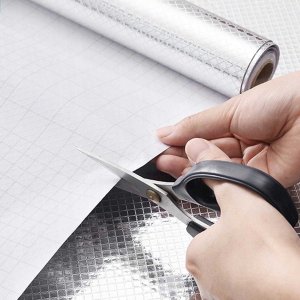 Heckermann Folia aluminiowa samoprzylepna ochronna Heckermann wzór KWIATY 61x500 cm 6