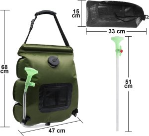 Heckermann Prysznic kempingowy Heckermann 20L 2