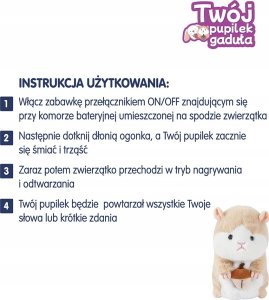 Askato Maskotka interaktywna Chomik 3