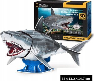 Cubic Fun Puzzle 3D 78 elementów Żarłacz biały 2
