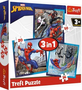 Trefl Puzzle 3w1 SpiderMan Pajęczy przyjaciele 4