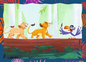 Trefl Puzzle 4w1 Odważny Król Lew - łącznie 207 elementów (34653) 2