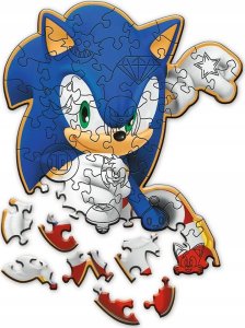Trefl Puzzle drewniane Radosny Sonic 50 elementów (20284) 2
