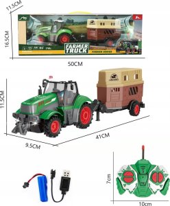Askato Traktor z przyczepą do przewożenia koni R/C 2