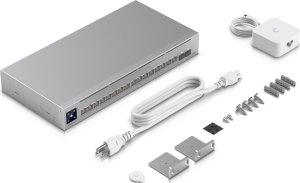 Switch Ubiquiti Switch UniFi 12xRJ45 GBit/4xRJ45 2.5G/2xSFP+ Managed Max optional 19" Rack-Mountable, 1,3" Touchscreen 6