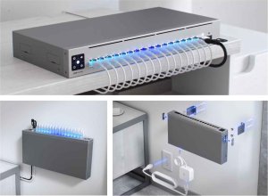 Switch Ubiquiti Switch UniFi 12xRJ45 GBit/4xRJ45 2.5G/2xSFP+ Managed Max optional 19" Rack-Mountable, 1,3" Touchscreen 7