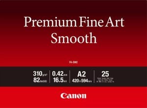 Canon CANON FA-SM2 A2 25Sheets Premium Fine Art Smooth Paper 1