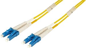 EFB EFB LWL Kabel Duplex Jumper LC-LC 9/125 OS2 7,5 Meter LSZH Halogenfrei gelb 2.0mm geprueft mit Messprotokoll 1