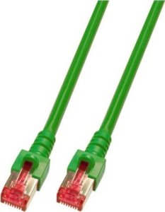 EFB EFB RJ45 Patchkabel S/FTP Cat.6 LSZH 0.15m GRUEN reines Kupfer Laengenaufdruck auf Knickschutztuelle patentiert 1