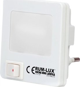 Lampka wtykowa do gniazdka Rum-Lux Lampka kwadrat LED biała LN-03 LED 1