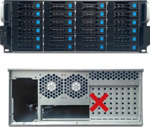 Obudowa Fantec SRC-4240X07, 4U 19" storage case without power supply, 680mm deep 3