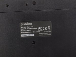 Klawiatura Perixx Perixx PERIBOARD-426, DE, wired, USB Mini Keyboard with flat keys 5