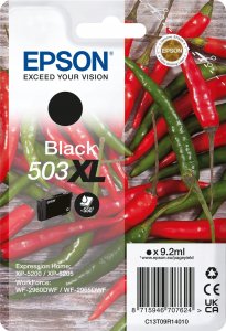 Tusz Epson Epson 503XL - 9.2 ml - XL - Schwarz - original - Blister mit RF- / akustischem Alarmsignal - Tintenpatrone - fur Expression Home XP-5200, XP-5205, WorkForce WF-2960DWF, WF-2965DWF 1