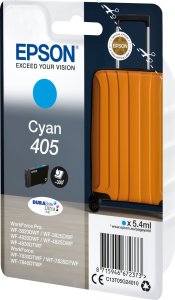 Tusz Epson 405 - 5.4 ml - Cyan - original - Blister mit RF- / akustischem Alarmsignal - Tintenpatrone - fur WorkForce WF-7310, 7830, 7835, 7840, WorkForce Pro WF-3820, 3825, 4820, 4825, 4830 2