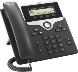 Telefon Cisco Cisco Third Party IP Phone CP-7811-3PCC-K9=: - SIP, SRTP, 0 Line Keys, Anthrazit - Unterstutzte Plattformen: Asterisk, Broadsoft, Centile, Metaswitch 1