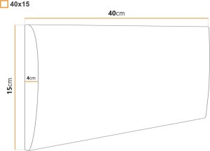 Ravio Panel tapicerowany - Tkanina Soft (ekoskóra) 40x15 3