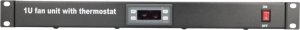ExtraLink 19" RACK MOUNT FAN PANEL (2 FANS) WITH THERMOSTAT 9