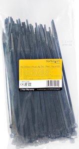 Organizer StarTech 100 PACK 8 CABLE TIES -BLACK 6