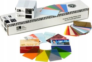 Zebra 500-PK PVC CARDS 30MIL SILVER 1