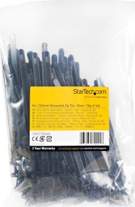 Organizer StarTech 100 PACK OF RESEALABLE ZIP TIE 5