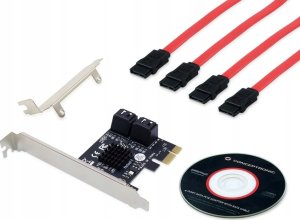 Karta sieciowa Conceptronic CONCEPTRONIC PCI Express Card 4-Port SATA III Adapter intern 2