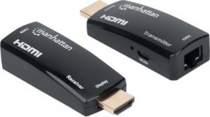 System przekazu sygnału AV Manhattan MANHATTAN  kompakter 1080p HDMI over Ethernet Extender Kit 1