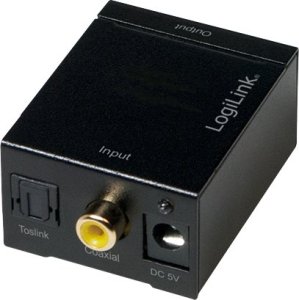 System przekazu sygnału AV LogiLink Konwerter audio Cyfrowy na analogowy 3.5mm/SPDIF/COAX 11