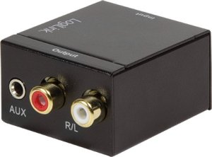 System przekazu sygnału AV LogiLink Konwerter audio Cyfrowy na analogowy 3.5mm/SPDIF/COAX 7