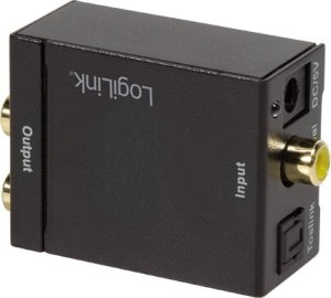 System przekazu sygnału AV LogiLink Konwerter audio Cyfrowy na analogowy 3.5mm/SPDIF/COAX 9