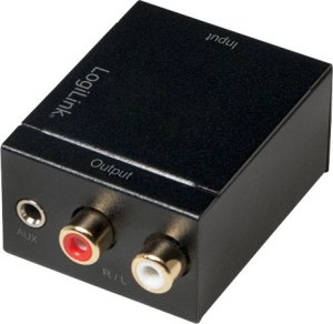 System przekazu sygnału AV LogiLink Konwerter audio Cyfrowy na analogowy 3.5mm/SPDIF/COAX 10