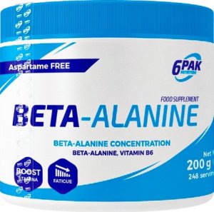 6PAK Nutrition 6PAK Nutrition Beta-Alanine 200g Natural 1