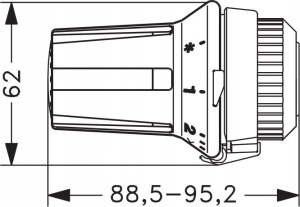 Danfoss Zestaw 2-elementowy - RAE/RLV-KS 1/2 Katowy (blister) (DWZ) 7