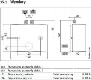 Stiebel Eltron EIL 4 Plus - Mini przepływowy ogrzewacz wody, ciśnieniowy, hydraulicznie sterowany, do montażu pod umywalką. Moc 4,4 kW (230V) (S) 4