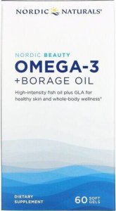 Nordic naturals Nordic Naturals Nordic Beauty Omega-3 + Borage Oil 60 kapsułek 1