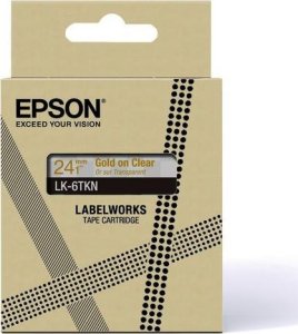 Epson Epson LabelWorks LK-6TKN - Metallic - gold auf durchsichtig - Rolle (2,4 cm x 9 m) 1 Kassette(n) Hangebox - Bandkassette - fur LabelWorks LW-C610 3