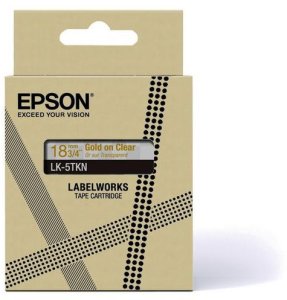 Epson LabelWorks LK-5TKN - Metallic - gold na przezroczystym - Rolle (1,8 cm x 9 m) 1 kaseta(s) z uchwytem - taśma kasetowa - do LabelWorks LW-C410, LW-C610 3