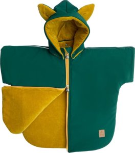 FiGa Ponczo samochodowe FiGa Wodoodporne Softshell LIS Zieleń PREMIUM S (Wiek 0-4 lat) 1