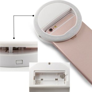 Lampa pierścieniowa SkinClear MINI LAMPA PIERŚCIENIOWA RING NA TELEFON Z KLIPSEM 8