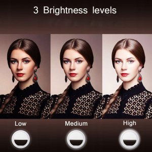 Lampa pierścieniowa SkinClear MINI LAMPA PIERŚCIENIOWA RING NA TELEFON Z KLIPSEM 9
