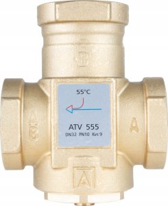 Afriso Zawór temperaturowy ATV 555, DN32, Rp1 1/4, kvs 9, 55°C (S)A 6