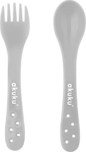 Akuku A0073 SZTUĆCE W ETUI SZARE 2