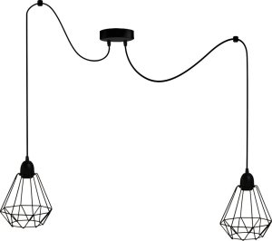 Lampa wisząca Solar Lampa loft diament 2 płomienna pająk 1