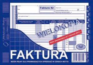 Michalczyk i Prokop FAKTURA NETTO A5 (PEŁNA) (WIELOKOPIA) MICHALCZYK I PROKOP 1